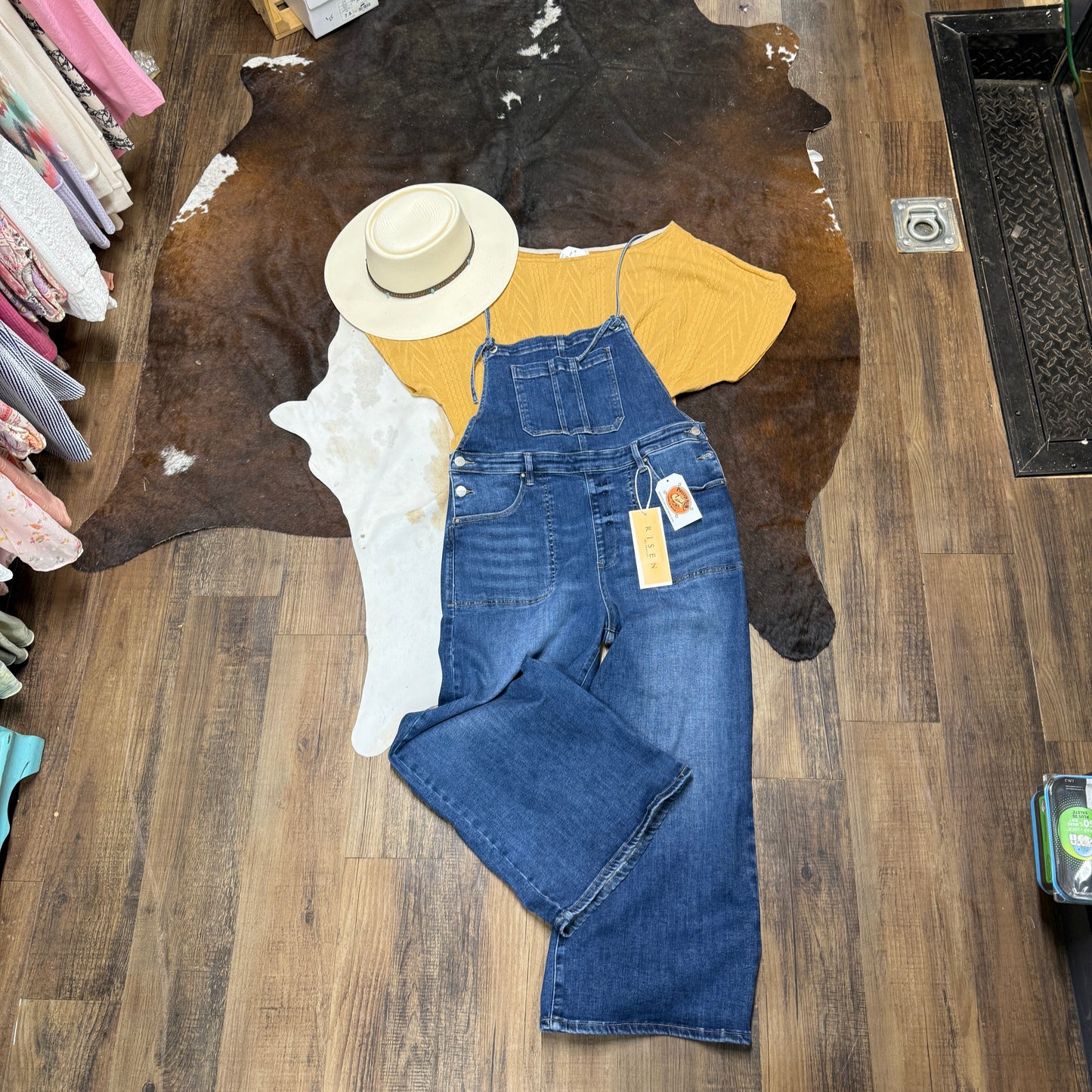 Risen Crop Straight Overalls