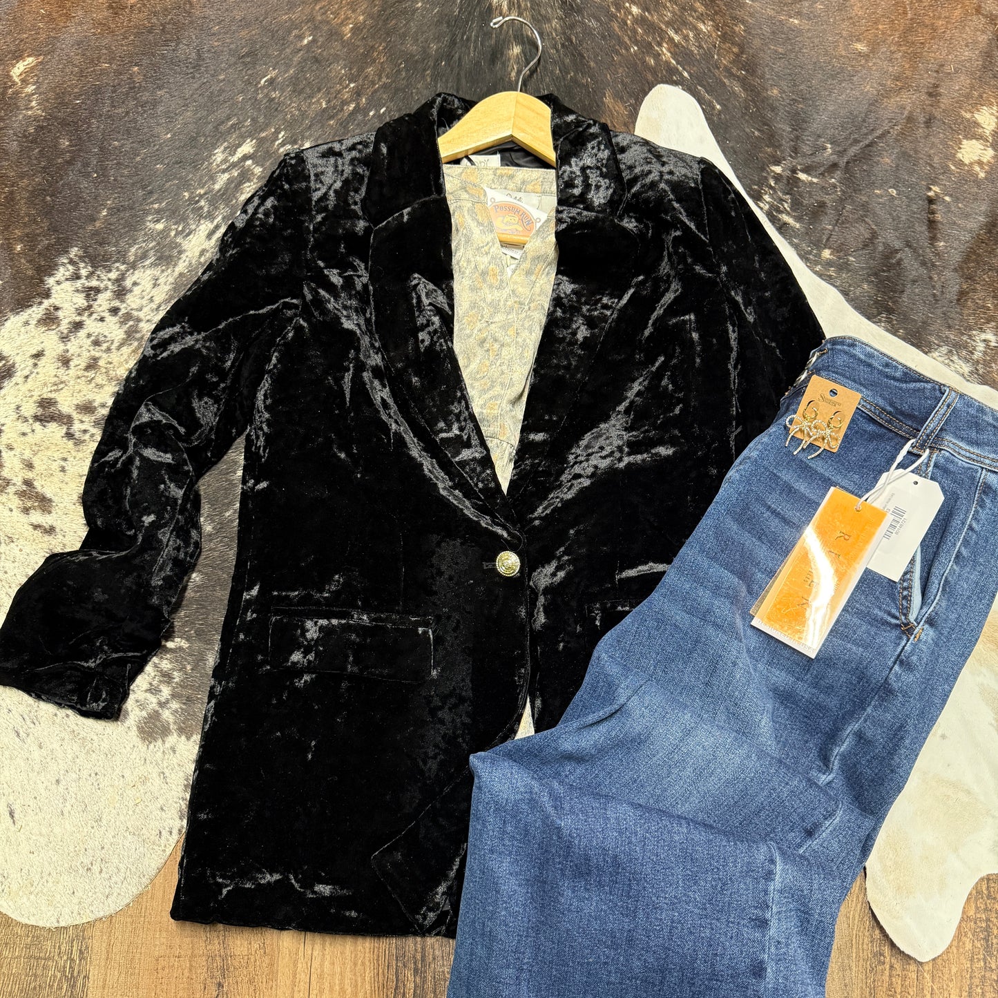 Midnight Velvet Blazer