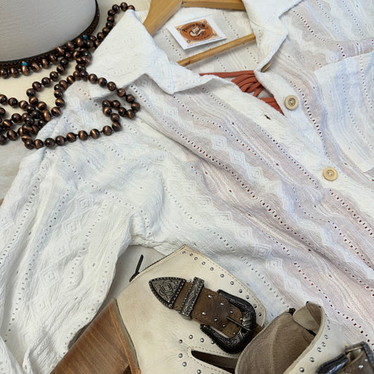 Close up of lace fabric