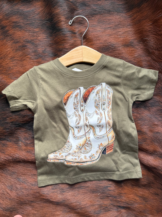 Sparkle Cowgirl Boots Tee