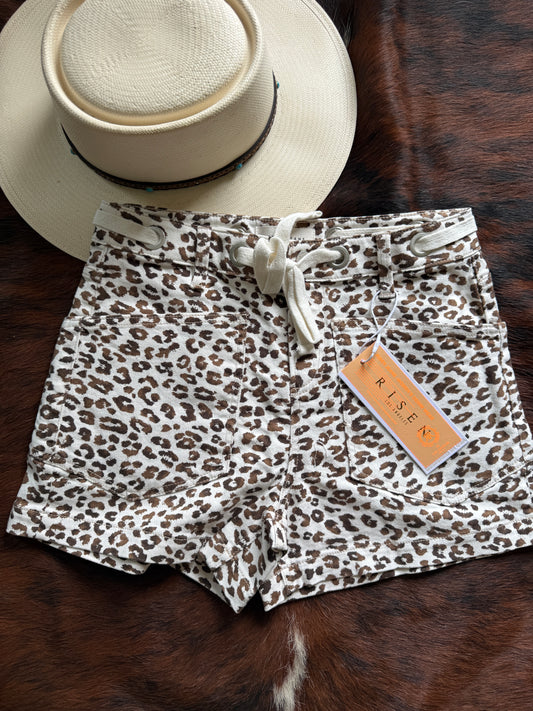Slouchy Leopard Shorts