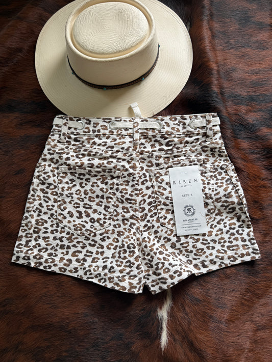 Slouchy Leopard Shorts