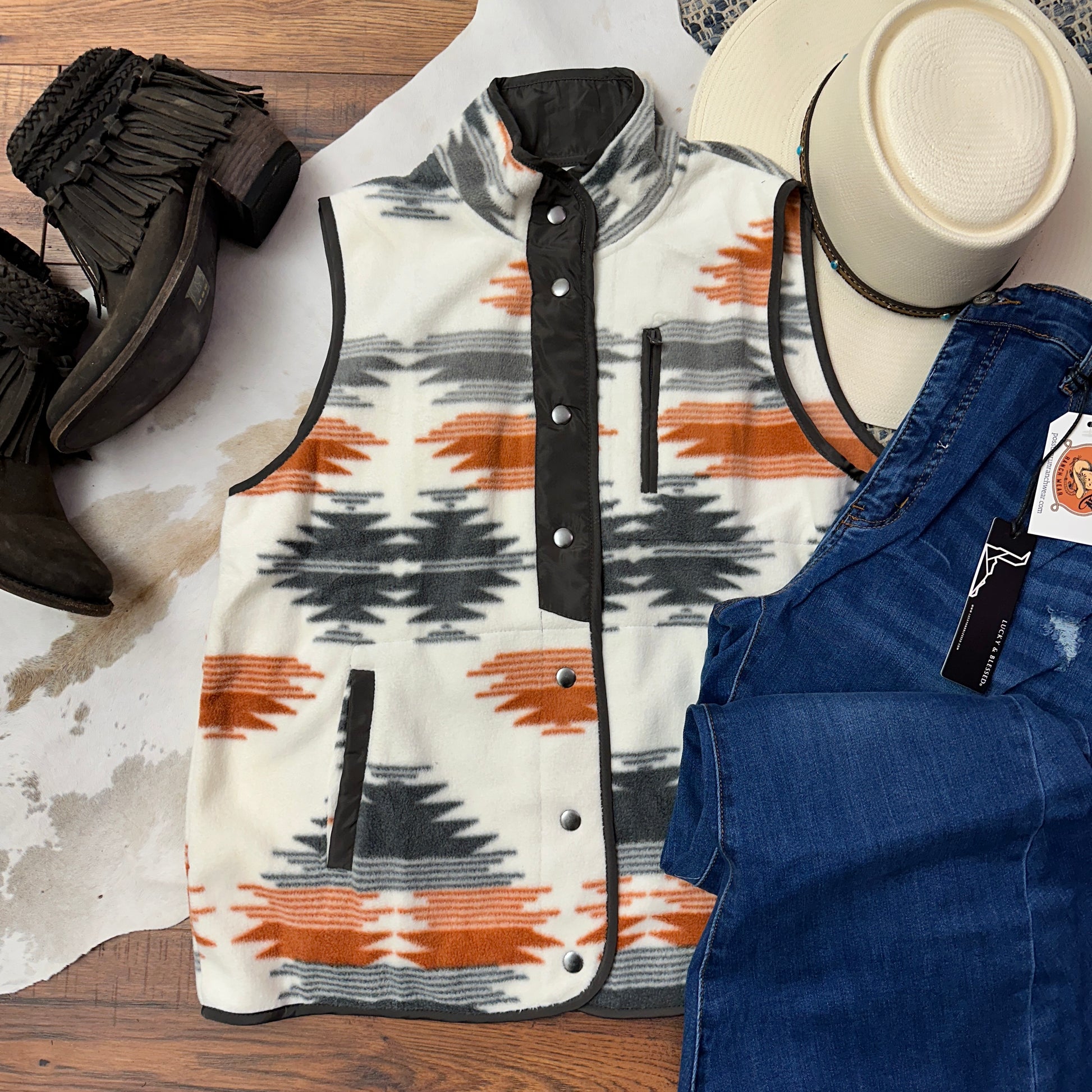The Wilder Aztec Vest – Possum Run Ranch Wear