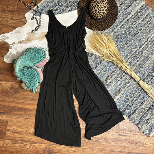 Black jumpsuit romper